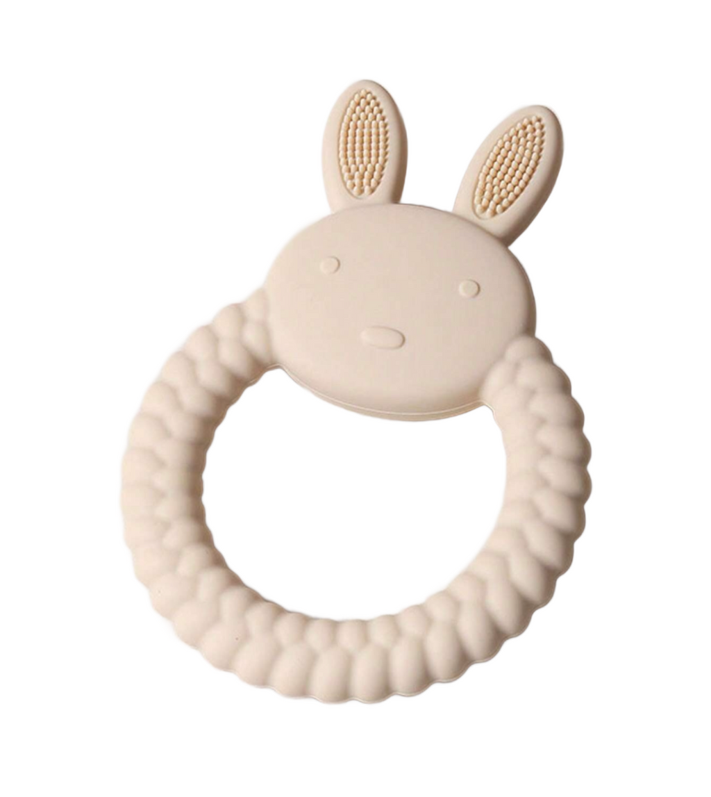 Luxury Silicone Baby Bunny Teether - Assorted Colours