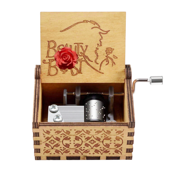 Beauty & The Beast - Wooden Music Box