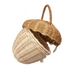 Children's Natural Handwoven Rattan Acorn Bag