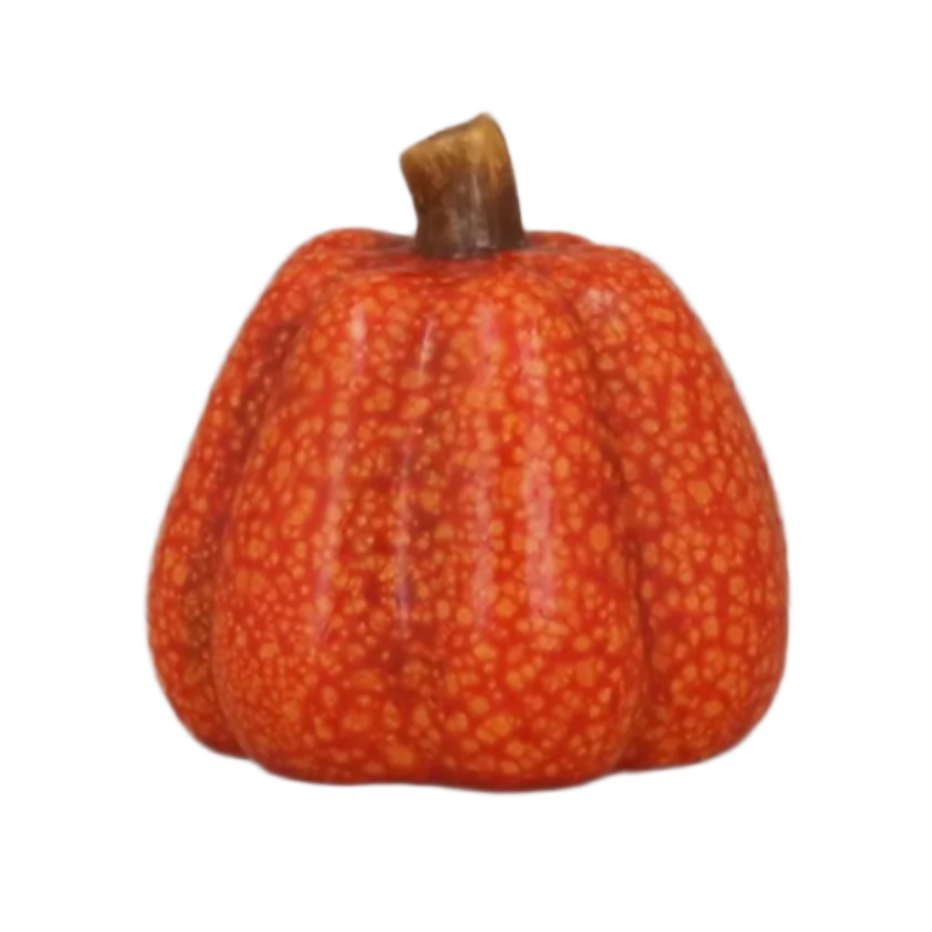 Gisela Graham Orange Speckle Ceramic Pumpkin Ornament, Mini