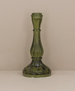 Gisela Graham Green Hourglass Candlestick, Large