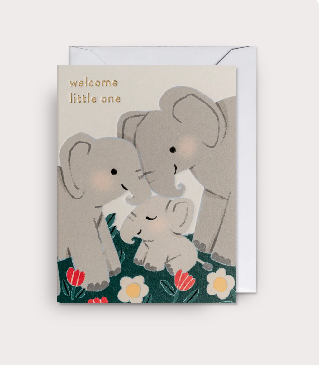 Lagom Design Welcome Little One Mini New Baby Card - Mini Card