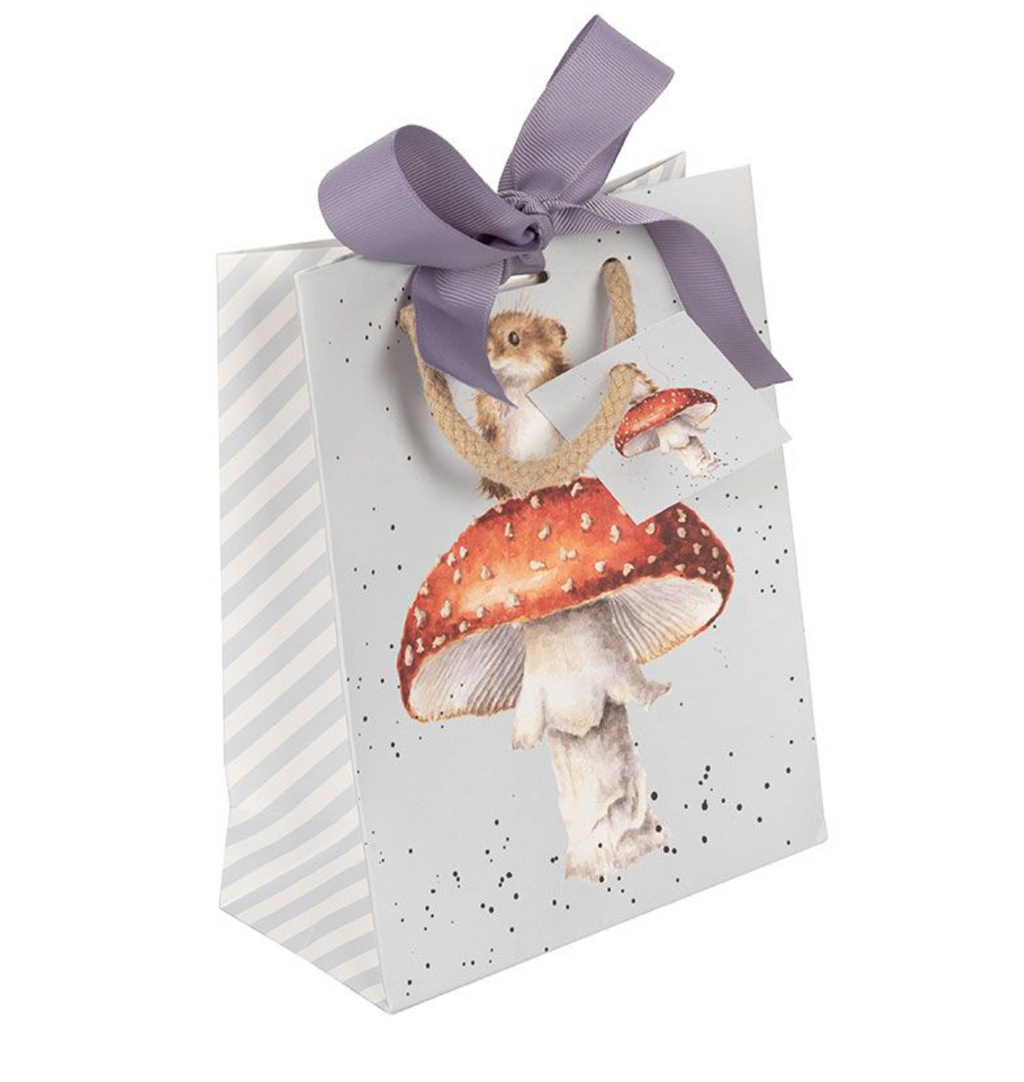 Wrendale 'He's a Fun-Gi' Mouse Small Gift Bag