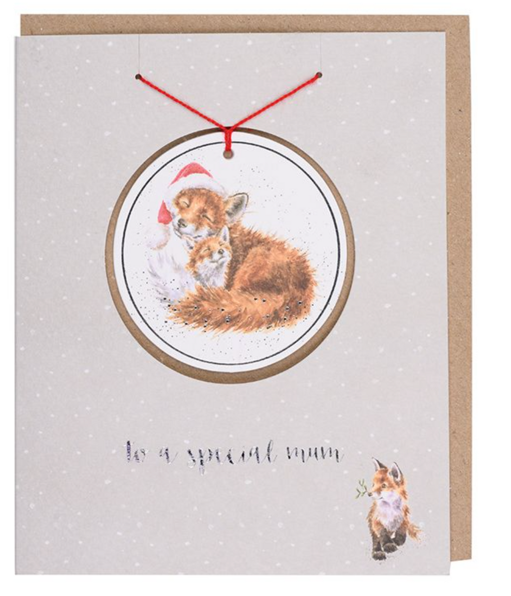 Wrendale 'Special Mum' Christmas Decoration Card