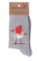 Wrendale 'Jolly Robin' Robin Socks