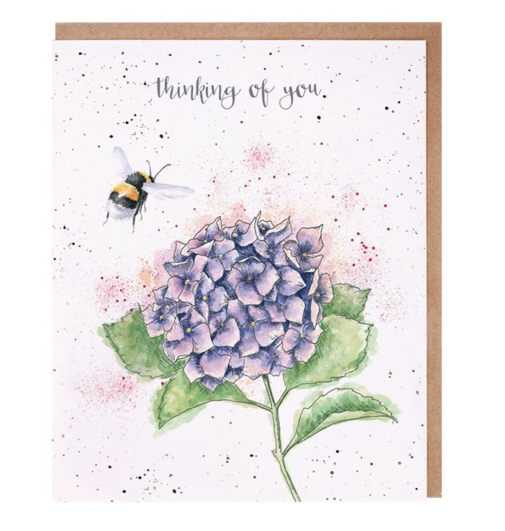 Wrendale 'Hydrangea' Thinking Of You Card