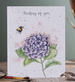 Wrendale 'Hydrangea' Thinking Of You Card