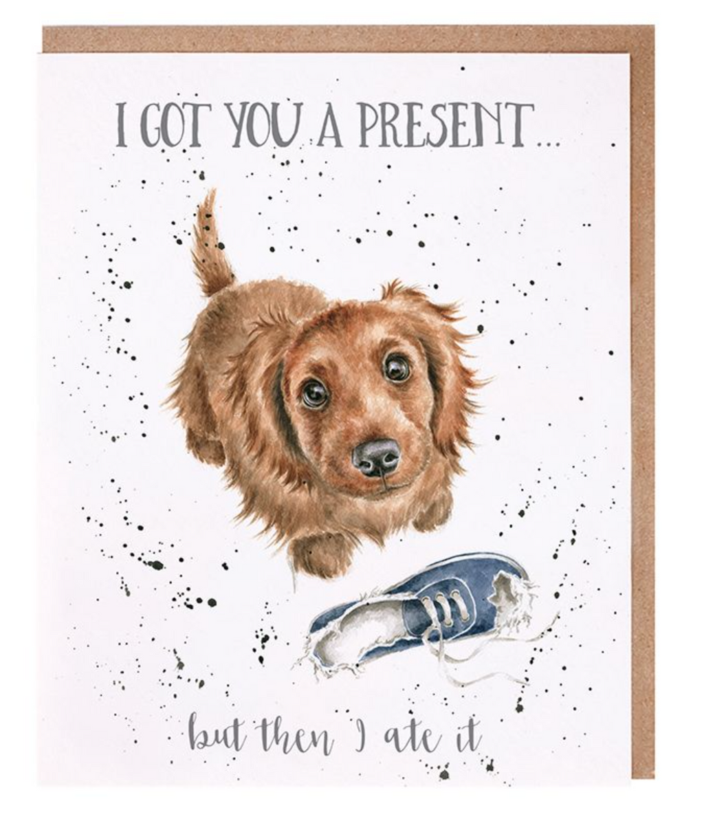 Wrendale 'I Got You a Present…' Birthday Card