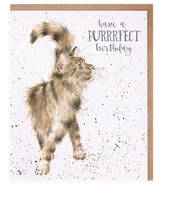 Wrendale 'Just Purrrfect' Birthday Card