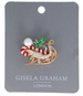 Gisela Graham Diamante/Metal Brooch