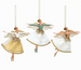 Gisela Graham Cream/Gold/Green Resin/Fabric Fairy Decoration