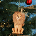 Gisela Graham Brown Resin Lion with Crown Decoration