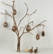 East of India Hanging Wooden Egg - Robin