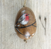 East of India Hanging Wooden Egg - Robin