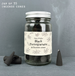 East of India Jar of incense Cones - Black Pomegranate