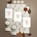 East of India Round Woodland Tag - Bear & Robin