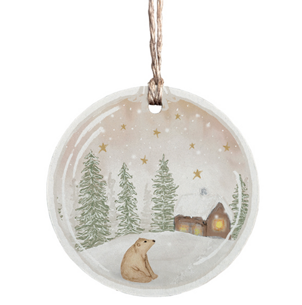 East of India Round Woodland Tag - Bear & Cottage