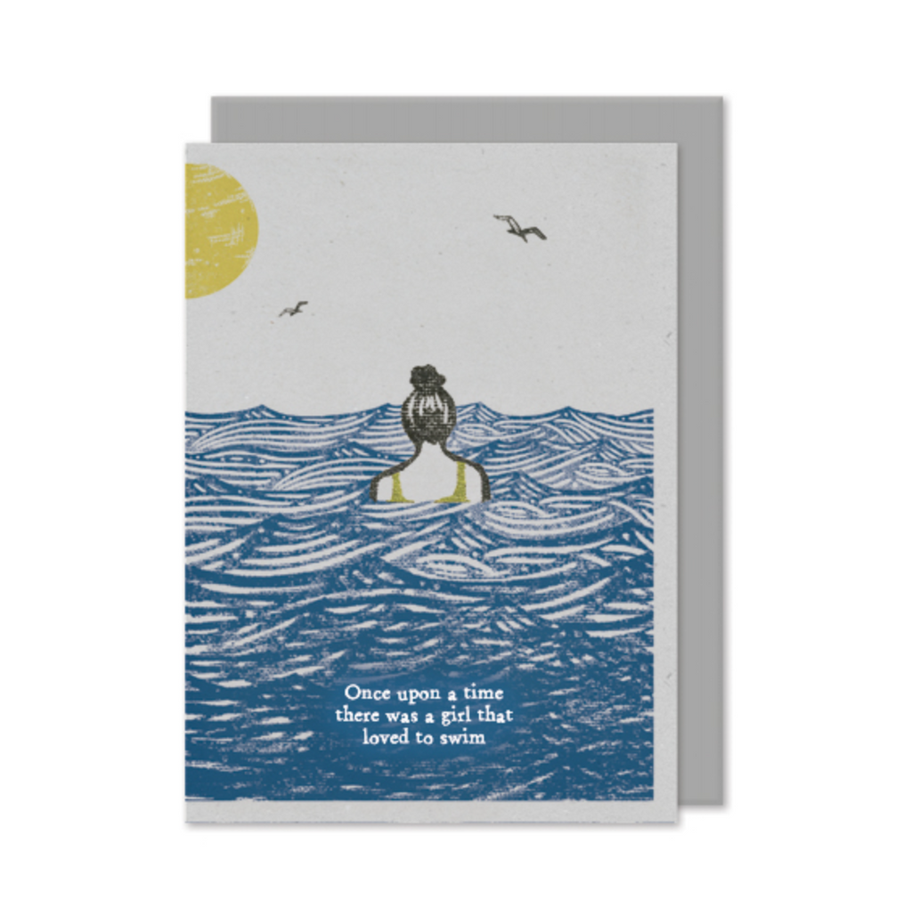 East of India Swimmer Card - Once Upon A Time