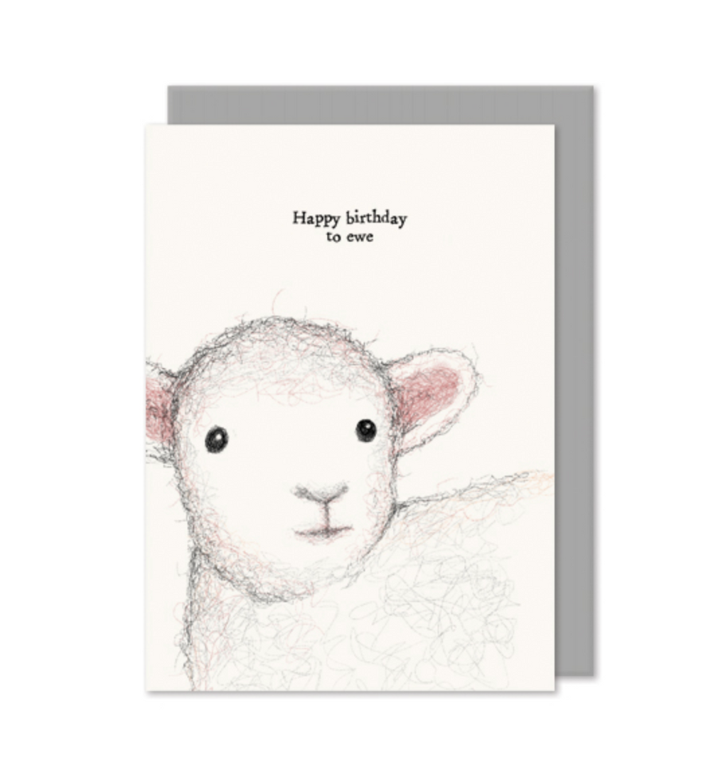 East of India Sheep card - Happy Birthday To You