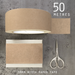 East of India Very Wide Brown Tape - 48mm Plain