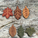 East of India Felted Autumn Leaf Hanger - Holly