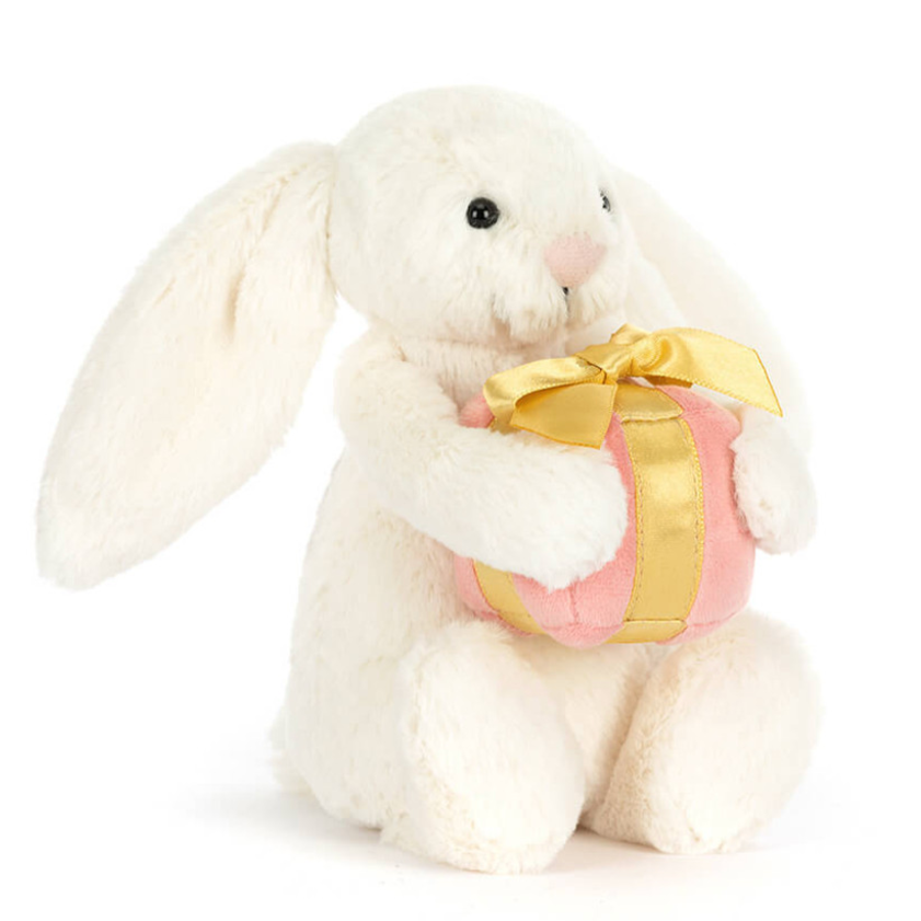 Jellycat Bashful Bunny with Present