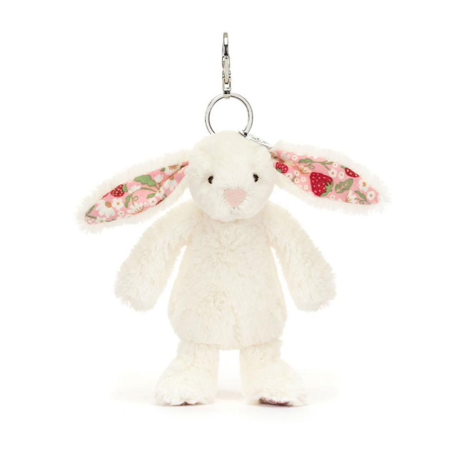 Jellycat Blossom Cream Bunny 'Berry' Bag Charm