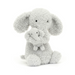 Jellycat Huddles Grey Elephant