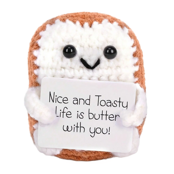 Positive Crochet Toast Gift