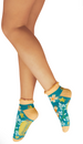 Powder Ladies Trainer Socks - Heavenly Hedgerow - Teal