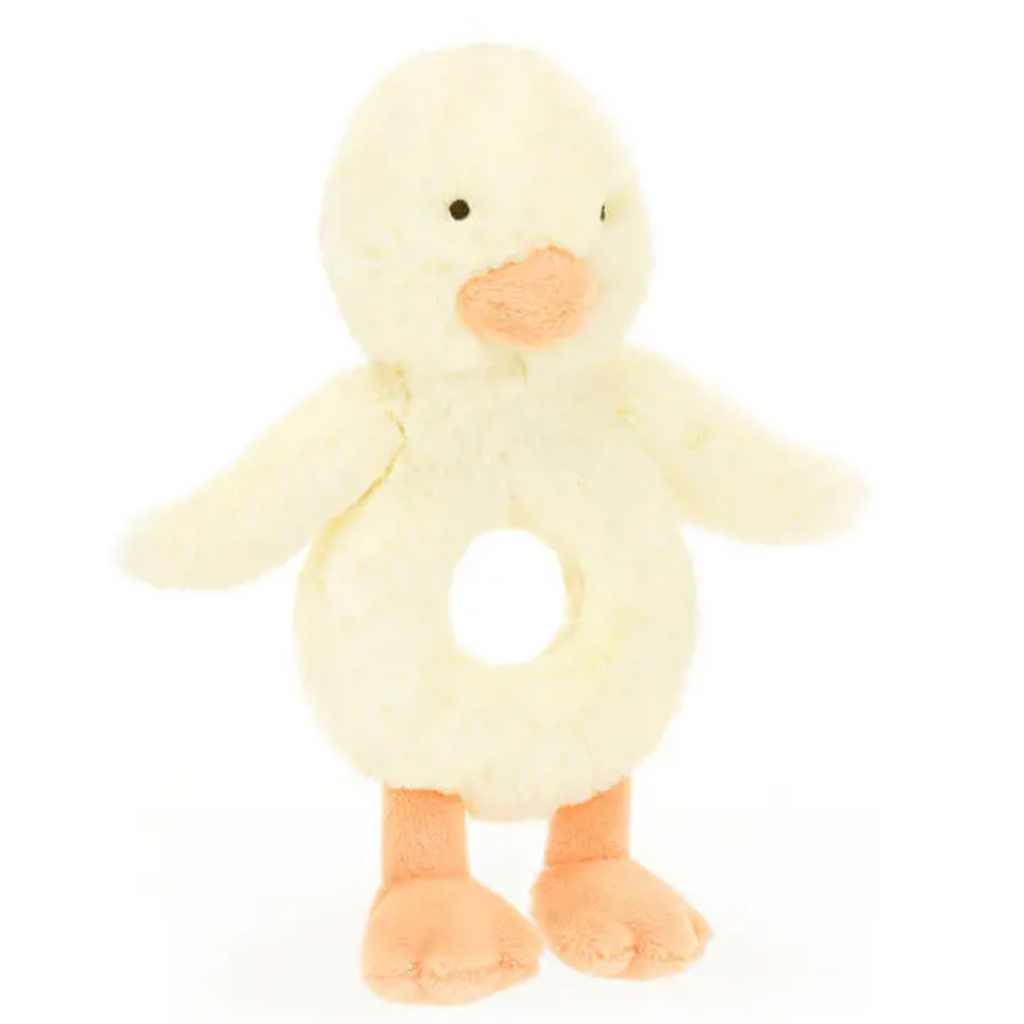 Jellycat Bashful Duckling Ring Rattle