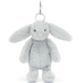 Jellycat Bashful Silver Bunny Bag Charm