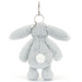 Jellycat Bashful Silver Bunny Bag Charm