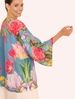 Powder Kimono Jacket - Floral Study - Denim