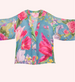 Powder Kimono Jacket - Floral Study - Denim