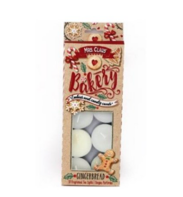 Gingerbread T-Lights - Pack of 10