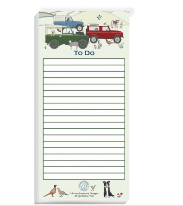 Landrover To Do List Pad