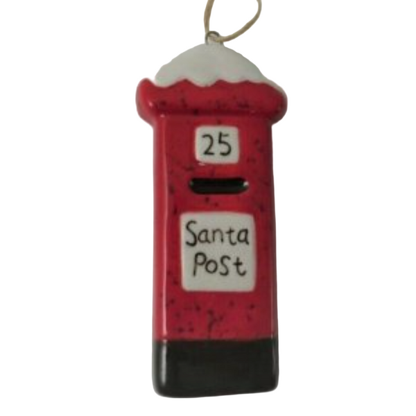 Red Post Box Ornament