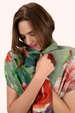 Powder Lux Scarf - Botanical Bouquet, Sage