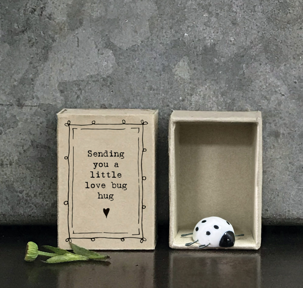 East of India Matchbox - Love Bug Hug