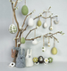 East of India Felted Daisy Egg - Green