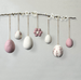 East of India Felted Daisy Egg - Pink