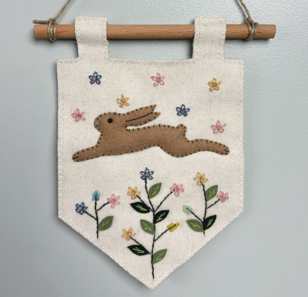 East of India Springtime Banner - Bunny