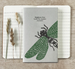 East of India Small Block Print Book - Dragonfly