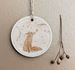 East of India Round Woodland Tag - Fox