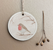 East of India Round Woodland Tag - Robin