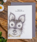 East of India Dog Card - Thank You For Looking After Me