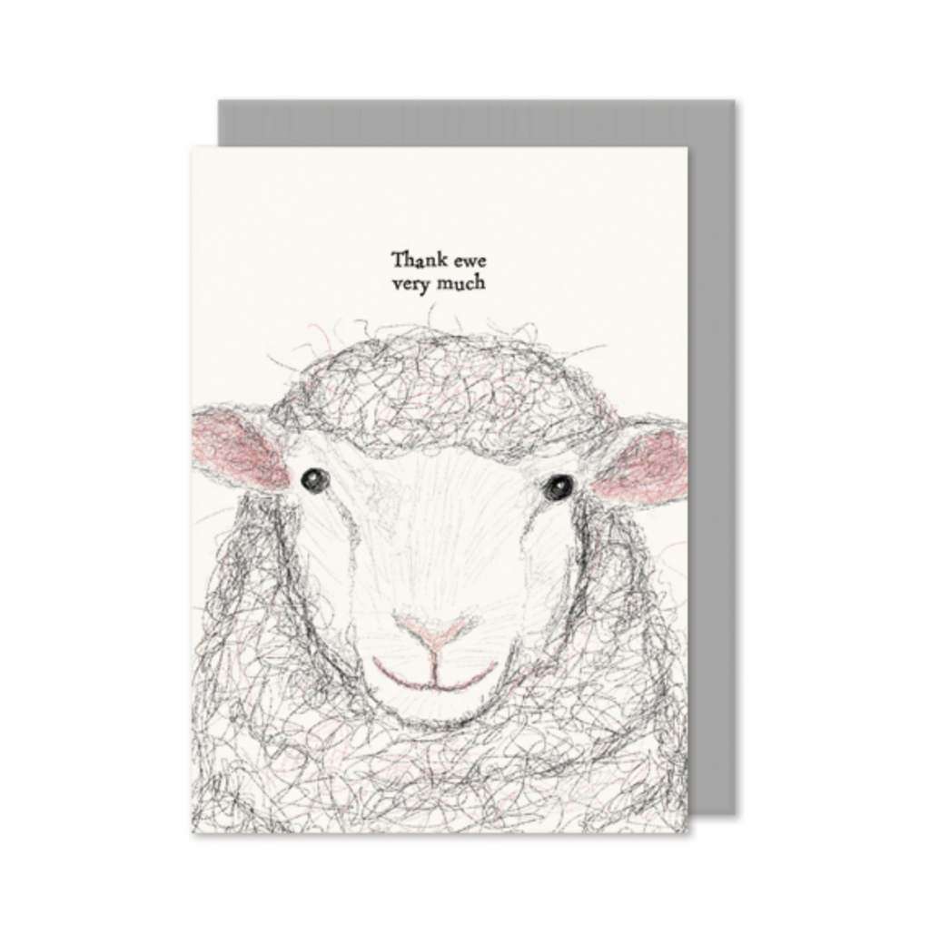 East of India Sheep Card - Thank Ewe Very Much