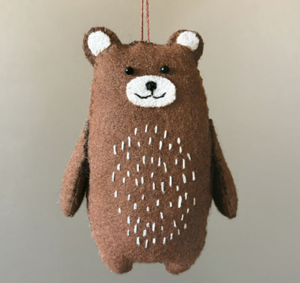 East of India Hanging Woodland Animal - Bear