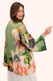 Powder Mid-Length Kimono - Botanical Bouque, Sage (Copy)